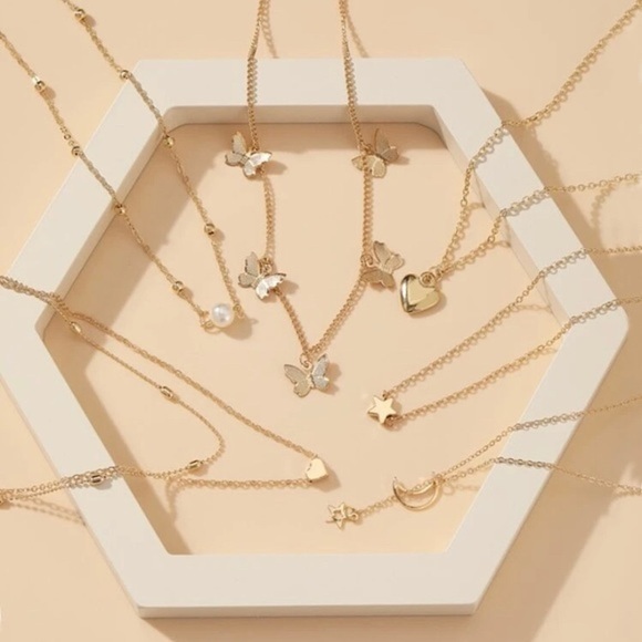 6pcs Star Charm Necklace - Picture 2 of 3